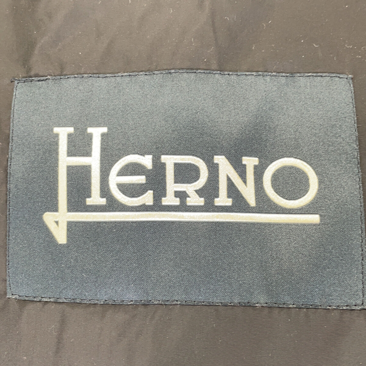 HERNO Mixed Material Detachable Hood Jacket Black Size 48