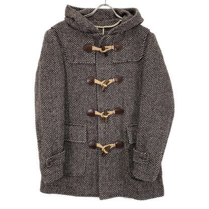 L.B.M. 1911 L.B.M. Herringbone Wool Duffle Coat Size 46