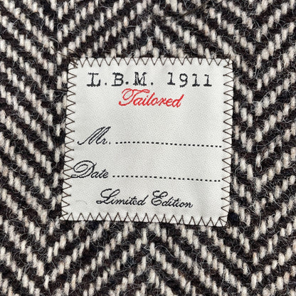 L.B.M. 1911 L.B.M. Herringbone Wool Duffle Coat Size 46