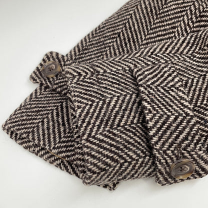L.B.M. 1911 L.B.M. Herringbone Wool Duffle Coat Size 46