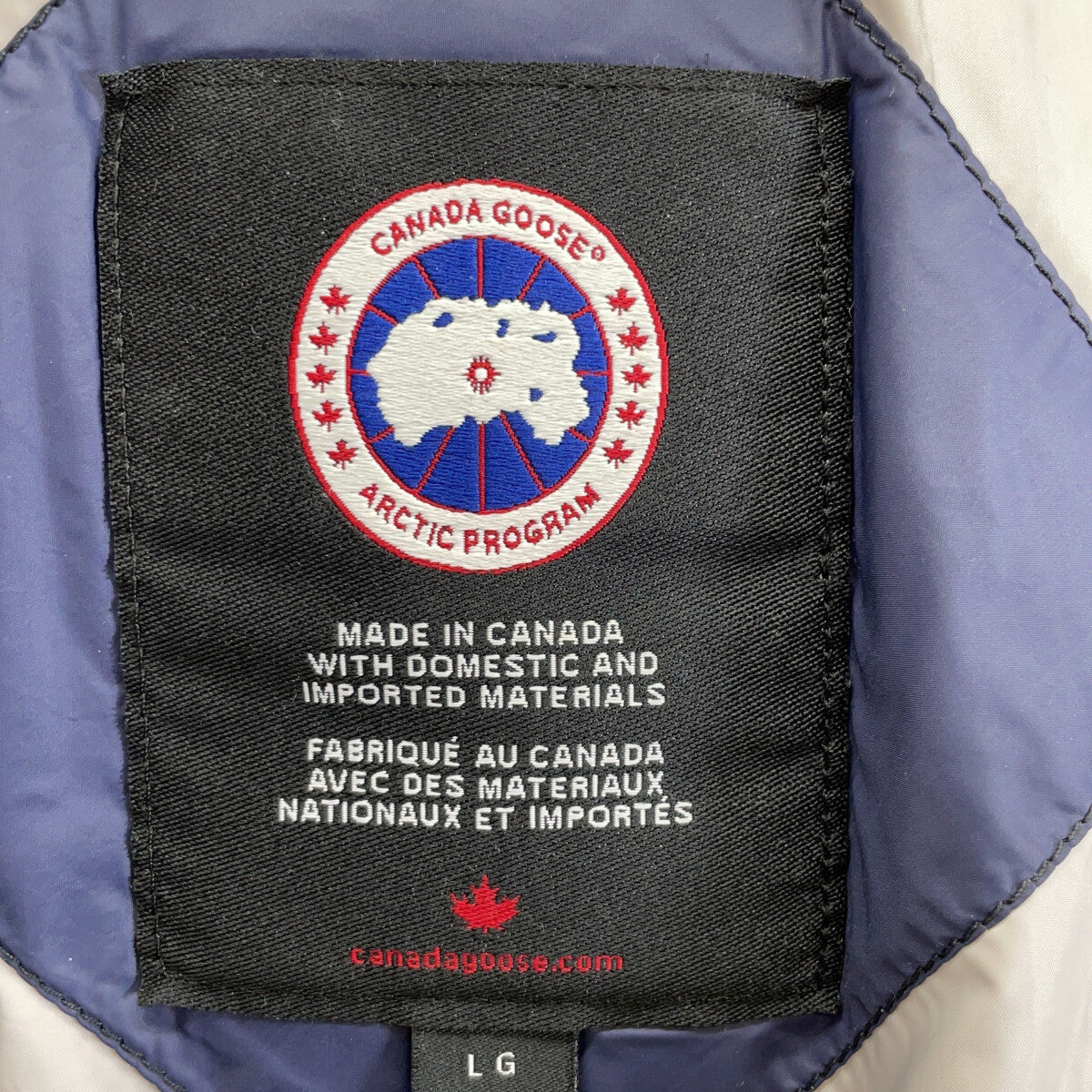 CANADA GOOSE Junction Parka Jacket Blue/Black Size LG