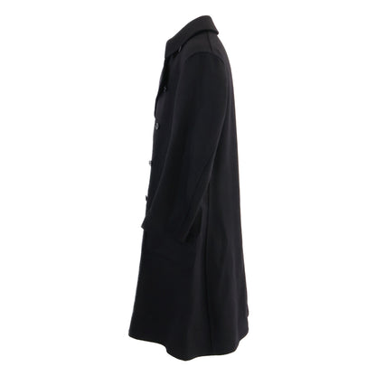 DRESS&ARCHIVES Loden Double Breasted Wool Coat Black Size 50