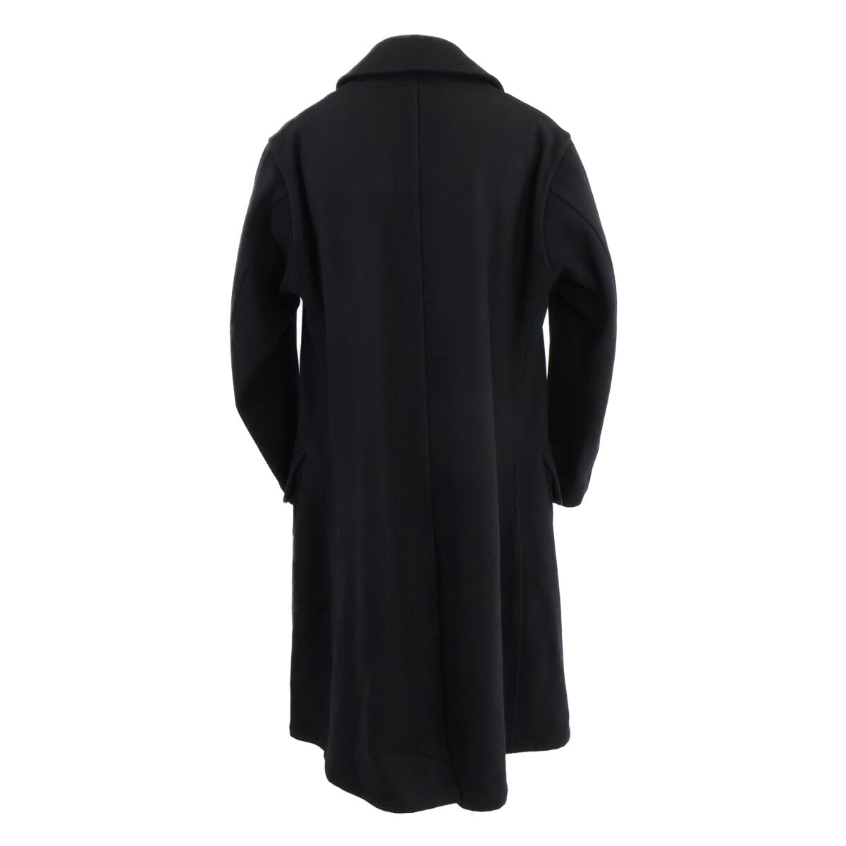 DRESS&ARCHIVES Loden Double Breasted Wool Coat Black Size 50