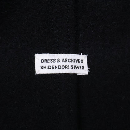 DRESS&ARCHIVES Loden Double Breasted Wool Coat Black Size 50