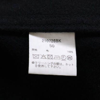 DRESS&ARCHIVES Loden Double Breasted Wool Coat Black Size 50
