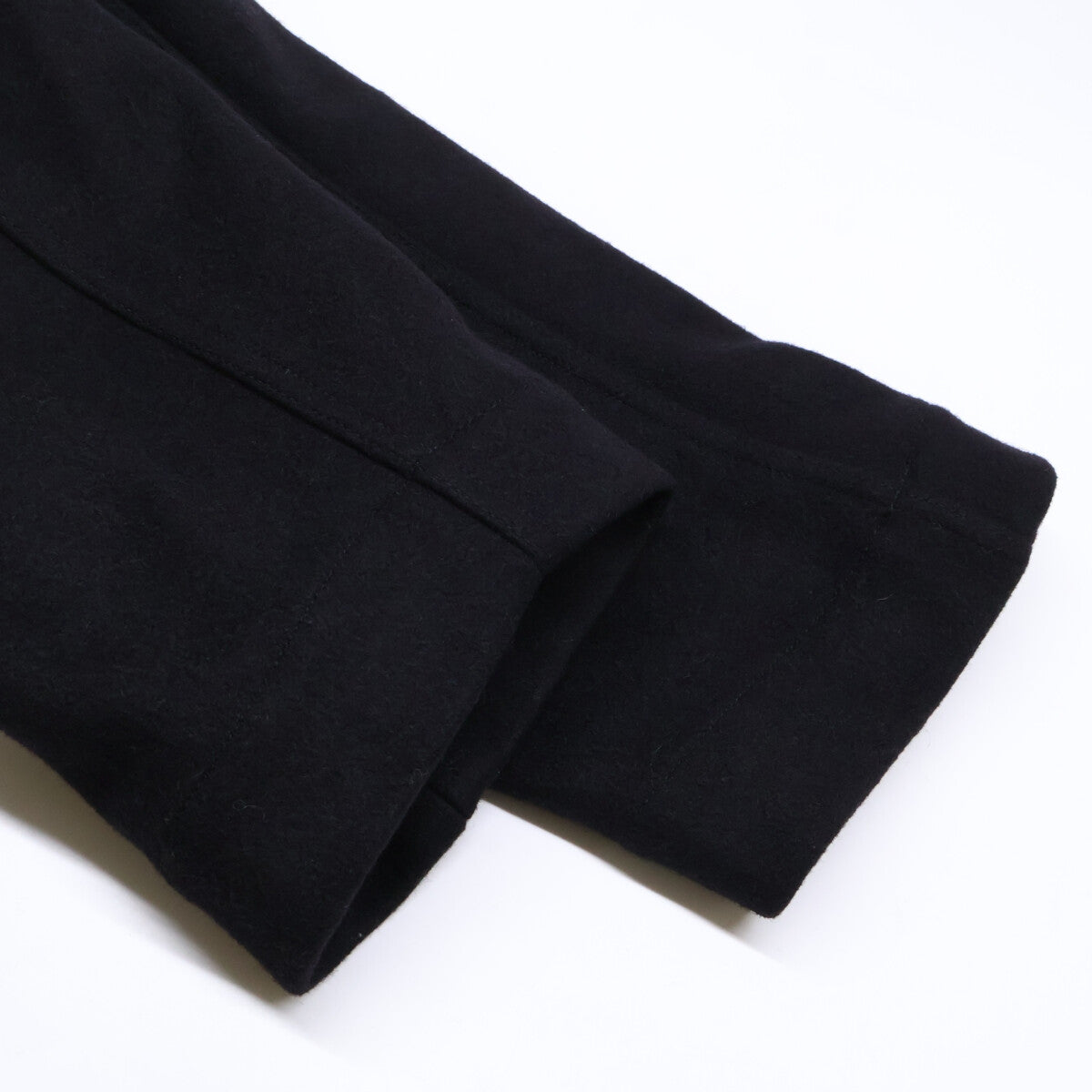 DRESS&ARCHIVES Loden Double Breasted Wool Coat Black Size 50