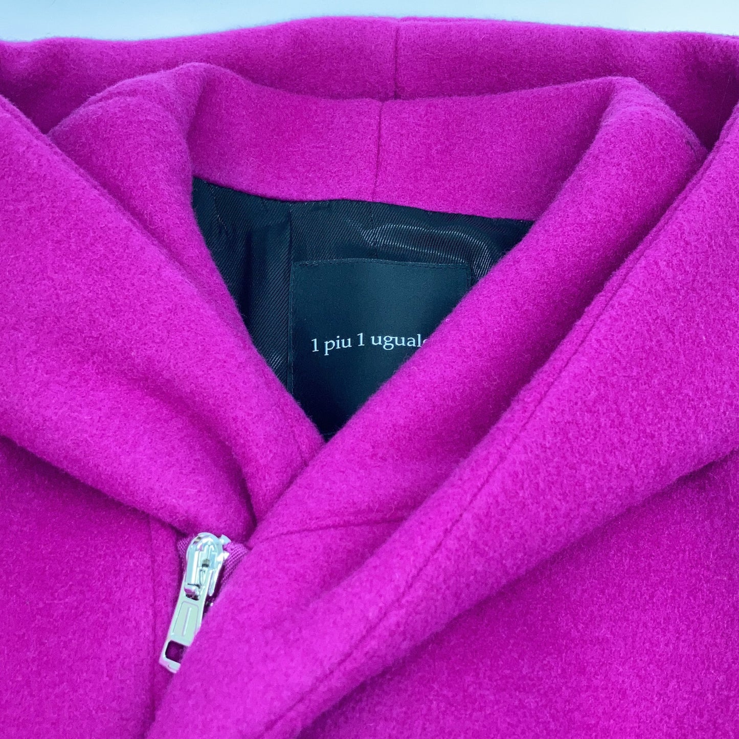 1piu1uguale3 Wool Wrap Coat Pink Size V