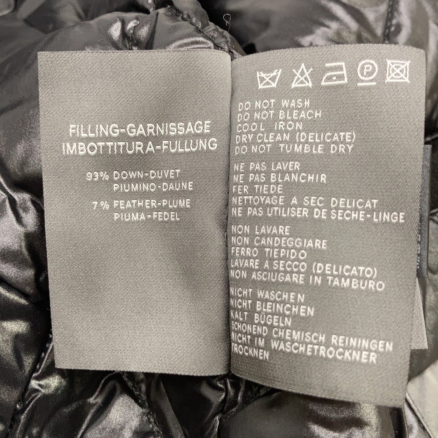 DUVETICA x1piu1uguale3 Loro Piana Down Coat Black Size IV
