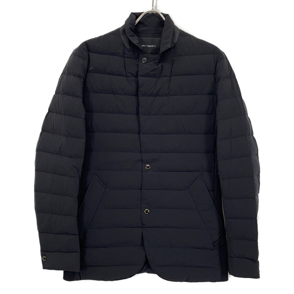MRB 1piu1uguale3 4-Way Rib Zip Down Jacket Black Size IV