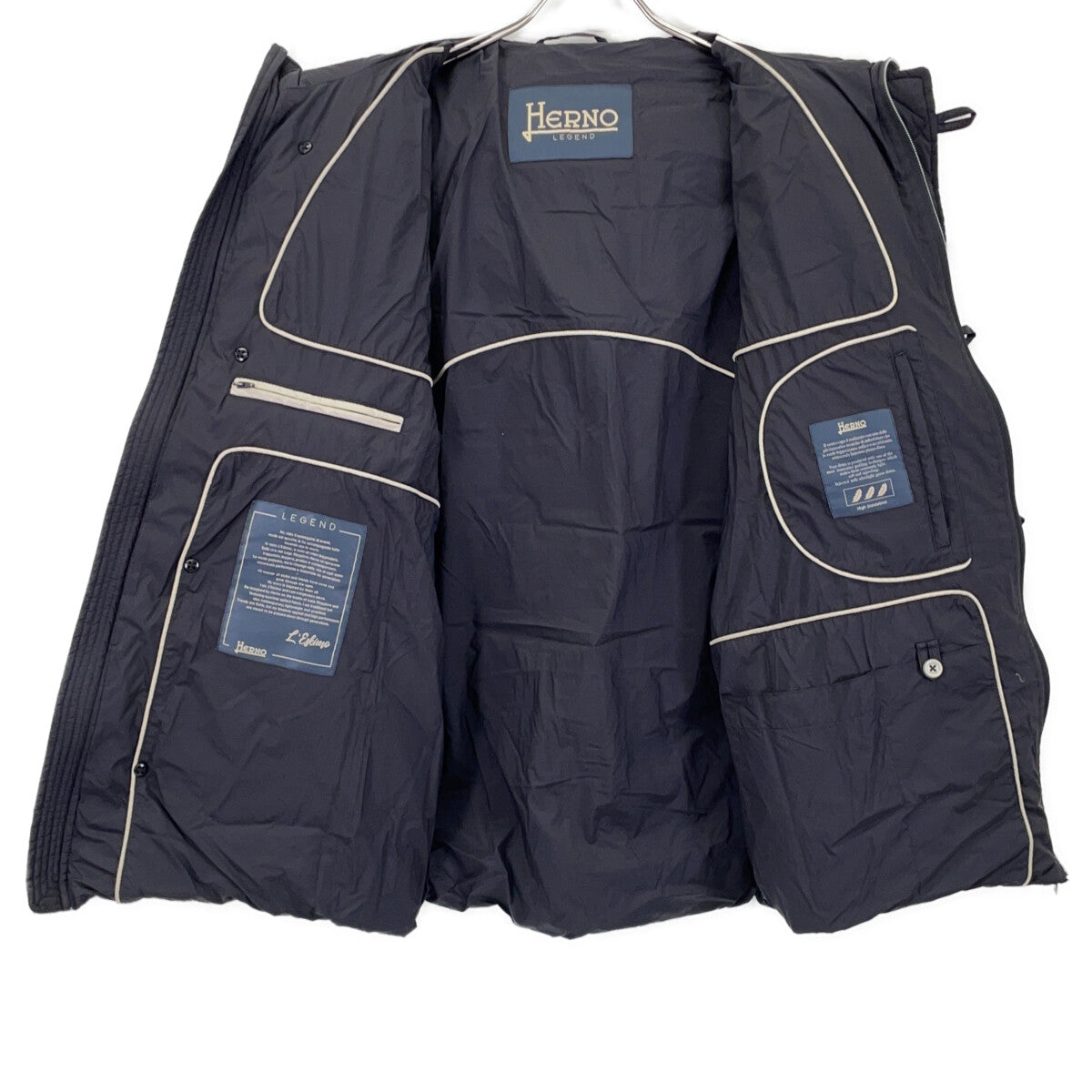 HERNO LEGEND L'ESKIMO Down Jacket Black Size 48