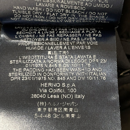 HERNO Laminar 2-Layer Windstopper Coat Black Size 46
