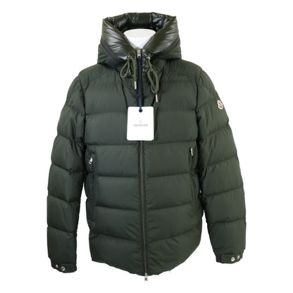 MONCLER 23' CARDERE Hooded Down Jacket Green Size 4