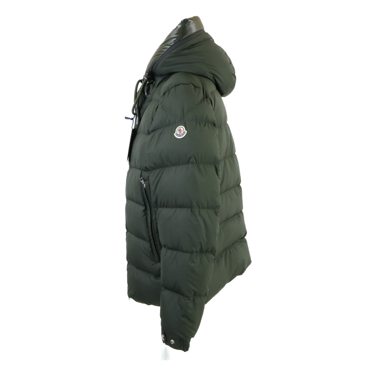 MONCLER 23' CARDERE Hooded Down Jacket Green Size 4