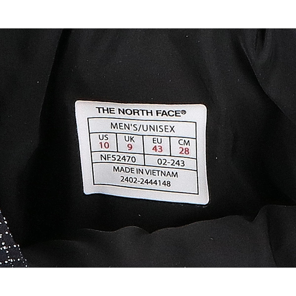 THE NORTH FACE WP VII Dyneema Sneakers Black Size 28cm
