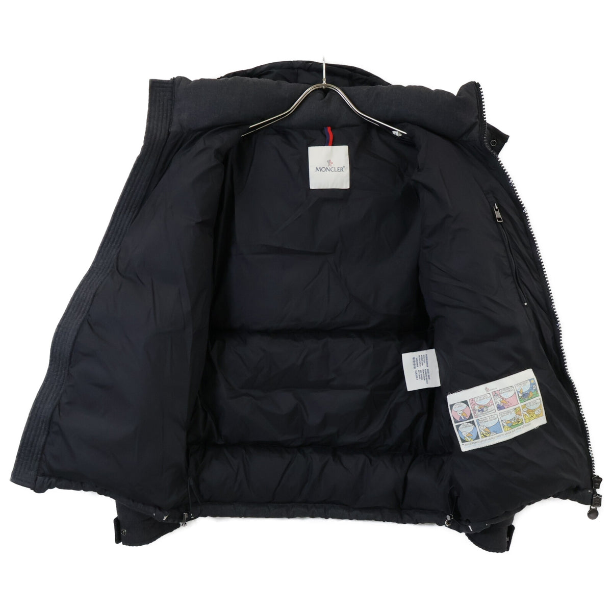 MONCLER MONTGENEVRE Hooded Down Jacket Gray Size 1