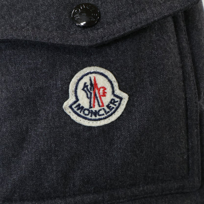 MONCLER MONTGENEVRE Hooded Down Jacket Gray Size 1