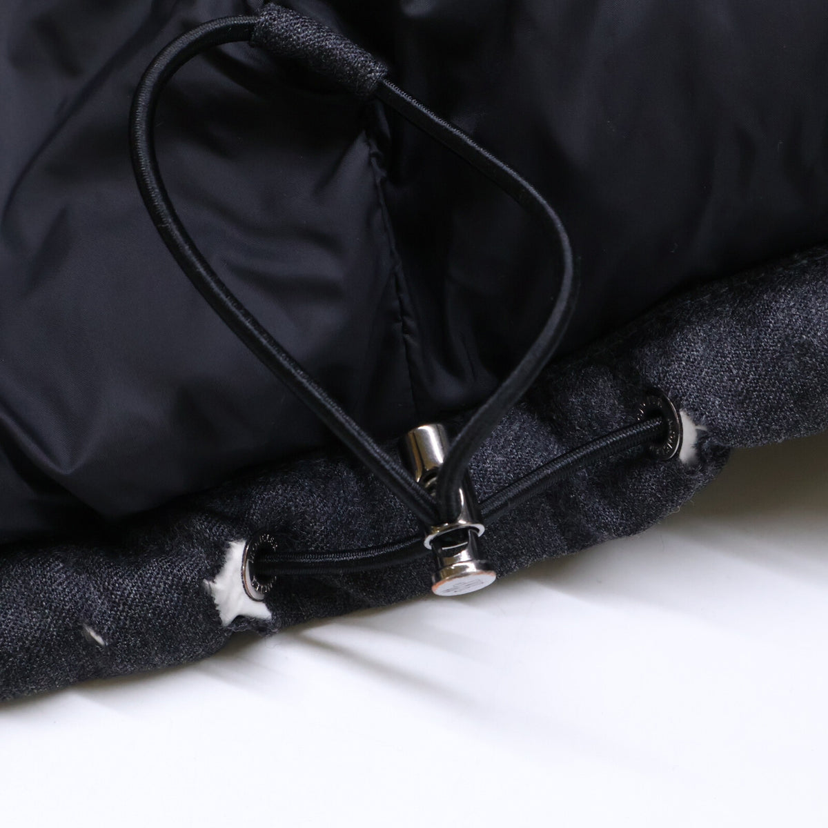 MONCLER MONTGENEVRE Hooded Down Jacket Gray Size 1