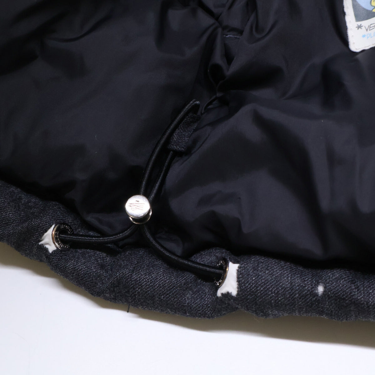 MONCLER MONTGENEVRE Hooded Down Jacket Gray Size 1
