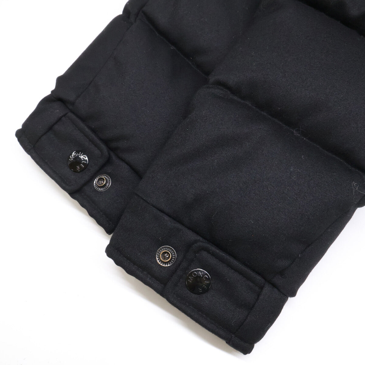 MONCLER MONTGENEVRE Wool Hooded Down Jacket Black Size 0