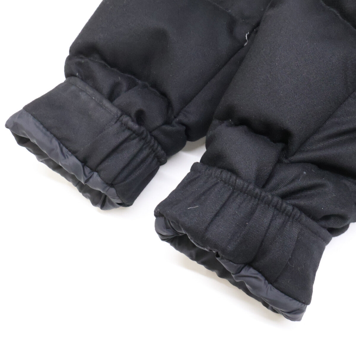 MONCLER MONTGENEVRE Wool Hooded Down Jacket Black Size 0