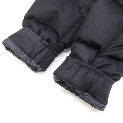 MONCLER MONTGENEVRE Wool Hooded Down Jacket Black Size 0