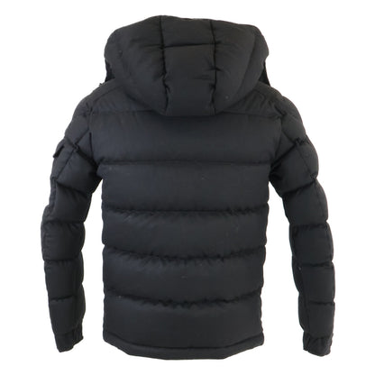 MONCLER MONTGENEVRE Wool Hooded Down Jacket Black Size 0