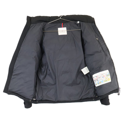 MONCLER MONTGENEVRE Wool Hooded Down Jacket Black Size 0
