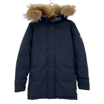 PYRENEX Anncey Fur-Trimmed Down Jacket Navy Size XS