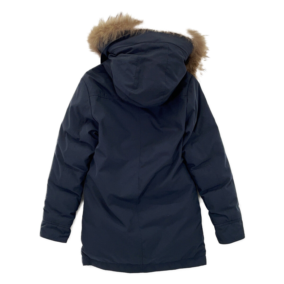 PYRENEX Anncey Fur-Trimmed Down Jacket Navy Size XS