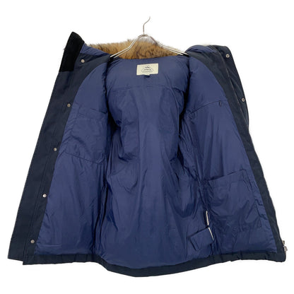 PYRENEX Anncey Fur-Trimmed Down Jacket Navy Size XS