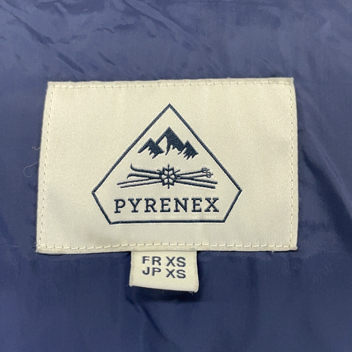PYRENEX Anncey Fur-Trimmed Down Jacket Navy Size XS