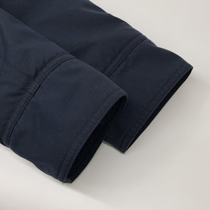 PYRENEX Anncey Fur-Trimmed Down Jacket Navy Size XS