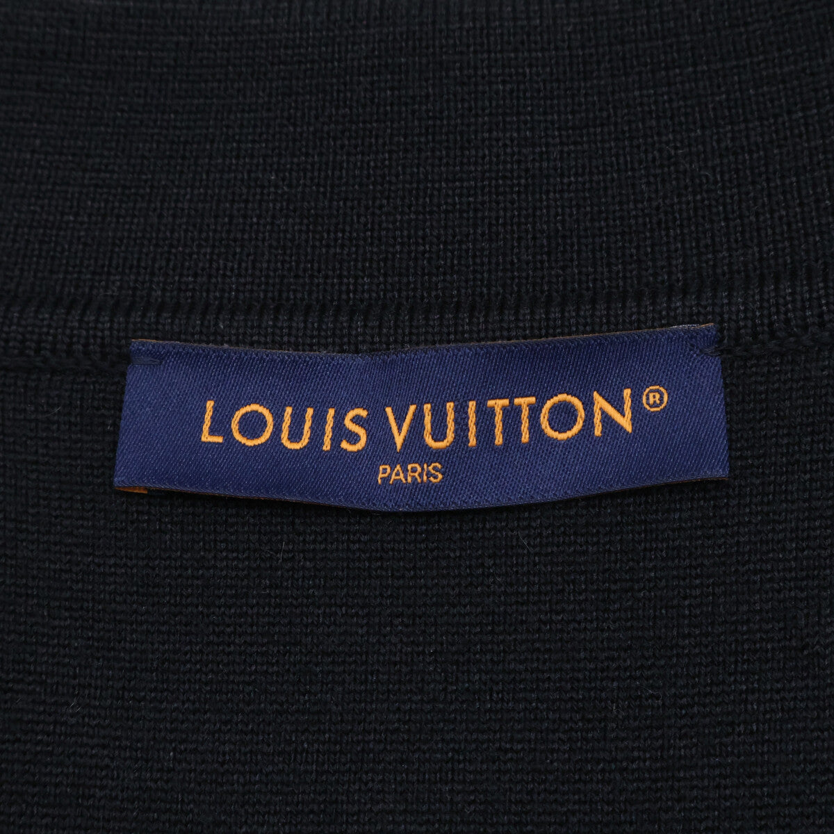LOUIS VUITTON 25' Embossed LV Logo Zip Jacket Black Size XL