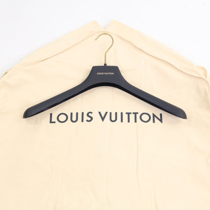 LOUIS VUITTON 25' Embossed LV Logo Zip Jacket Black Size XL
