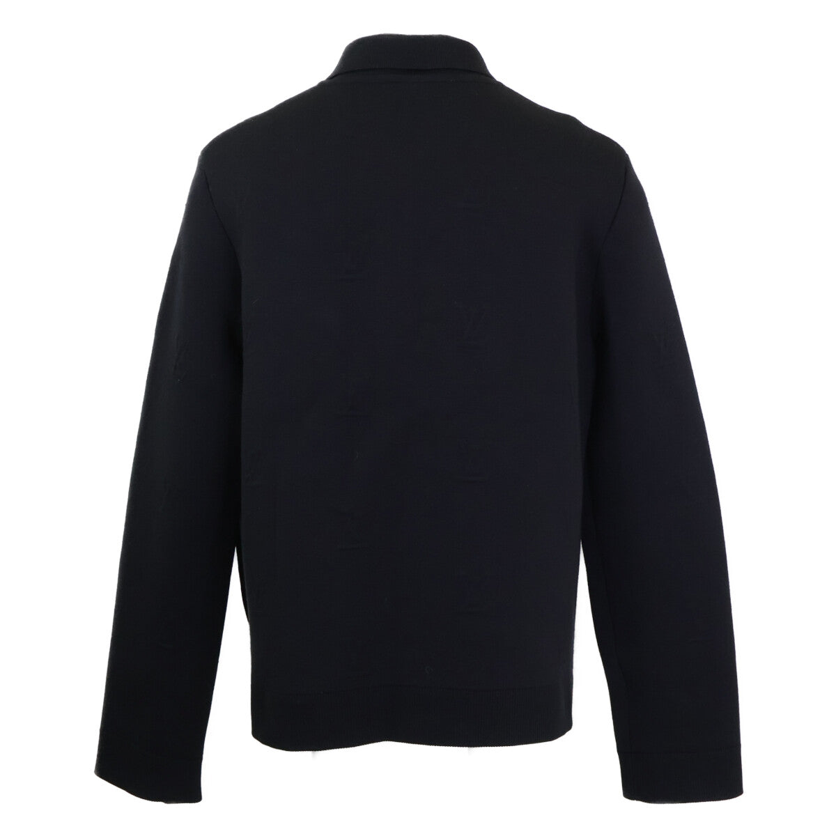 LOUIS VUITTON 25' Embossed LV Logo Zip Jacket Black Size XL