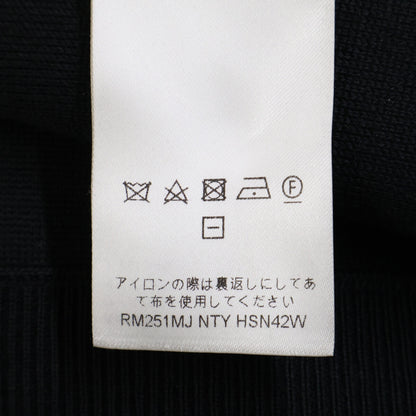 LOUIS VUITTON 25' Embossed LV Logo Zip Jacket Black Size XL