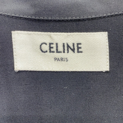 CELINE Back Logo Short Sleeve T-Shirt Black Size 39