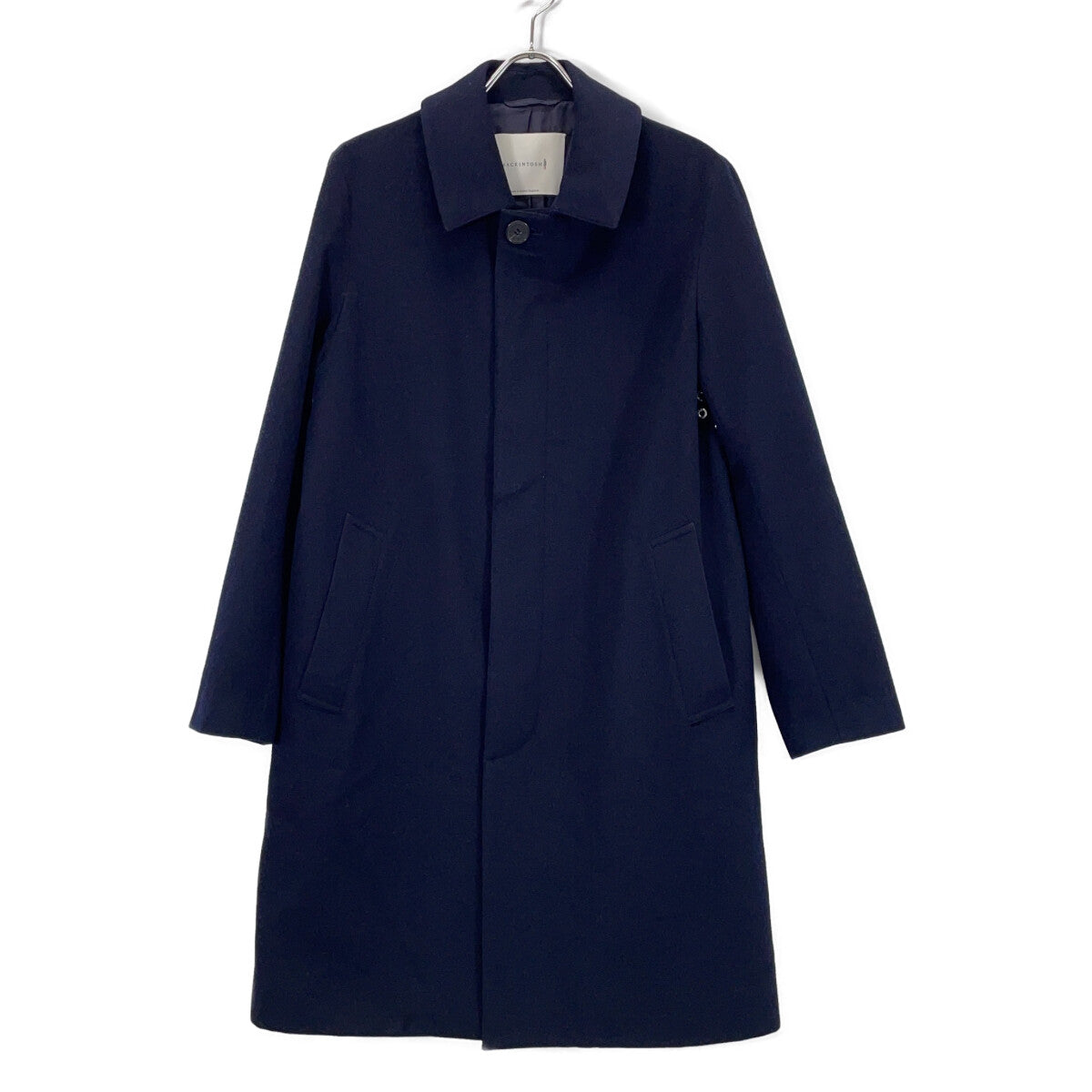 MACKINTOSH GM-1001FD DUNKELD Wool Mac Coat Navy Size 34