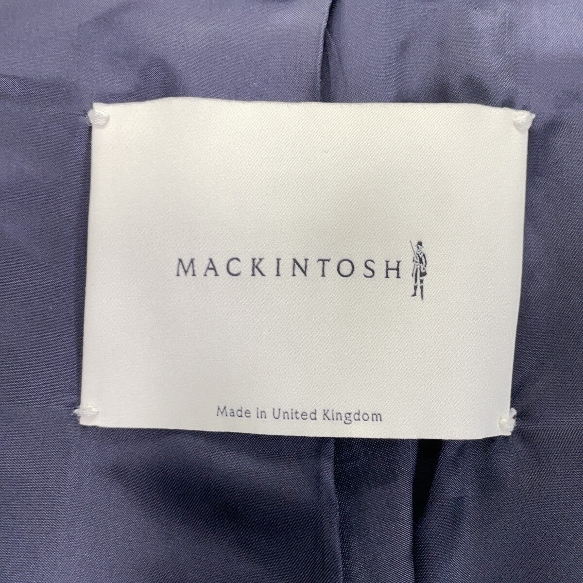 MACKINTOSH GM-1001FD DUNKELD Wool Mac Coat Navy Size 34