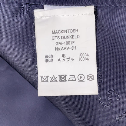 MACKINTOSH GM-1001FD DUNKELD Wool Mac Coat Navy Size 34