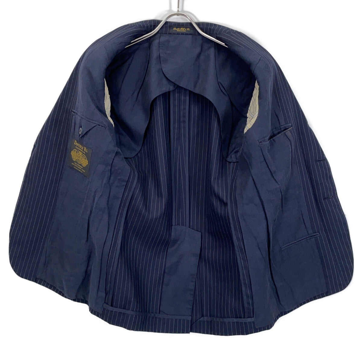 RRL Italian Wool 3-Button Stripe Blazer Navy Size 36S