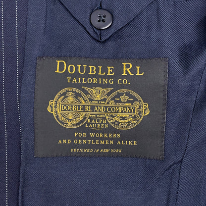RRL Italian Wool 3-Button Stripe Blazer Navy Size 36S