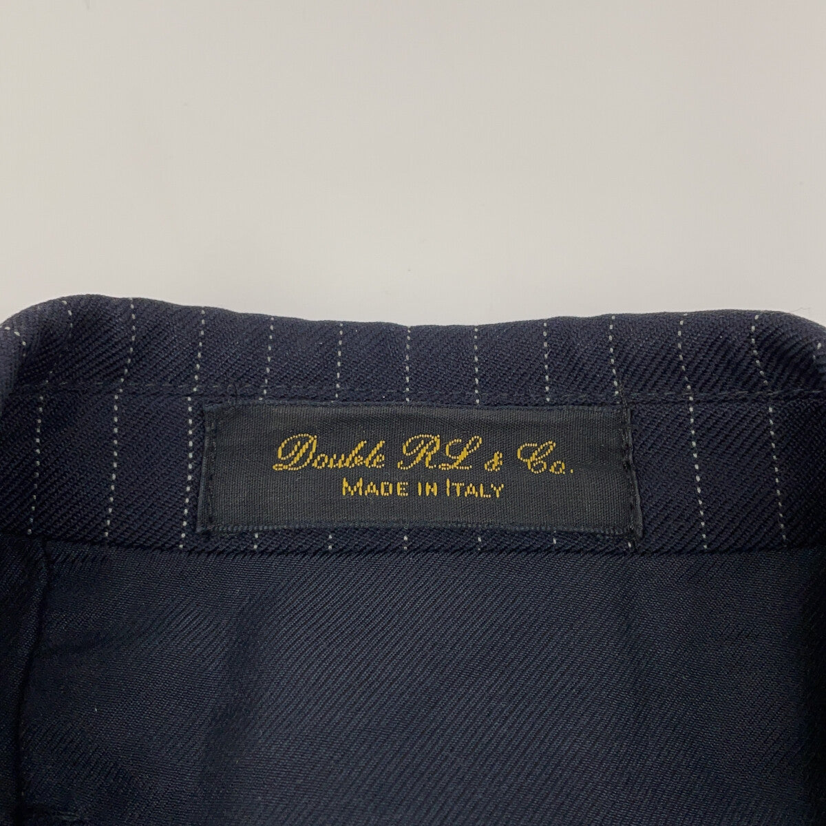 RRL Italian Wool 3-Button Stripe Blazer Navy Size 36S
