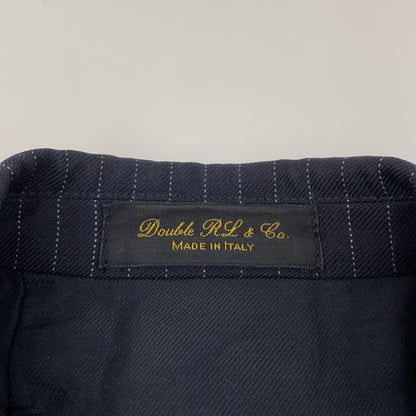 RRL Italian Wool 3-Button Stripe Blazer Navy Size 36S