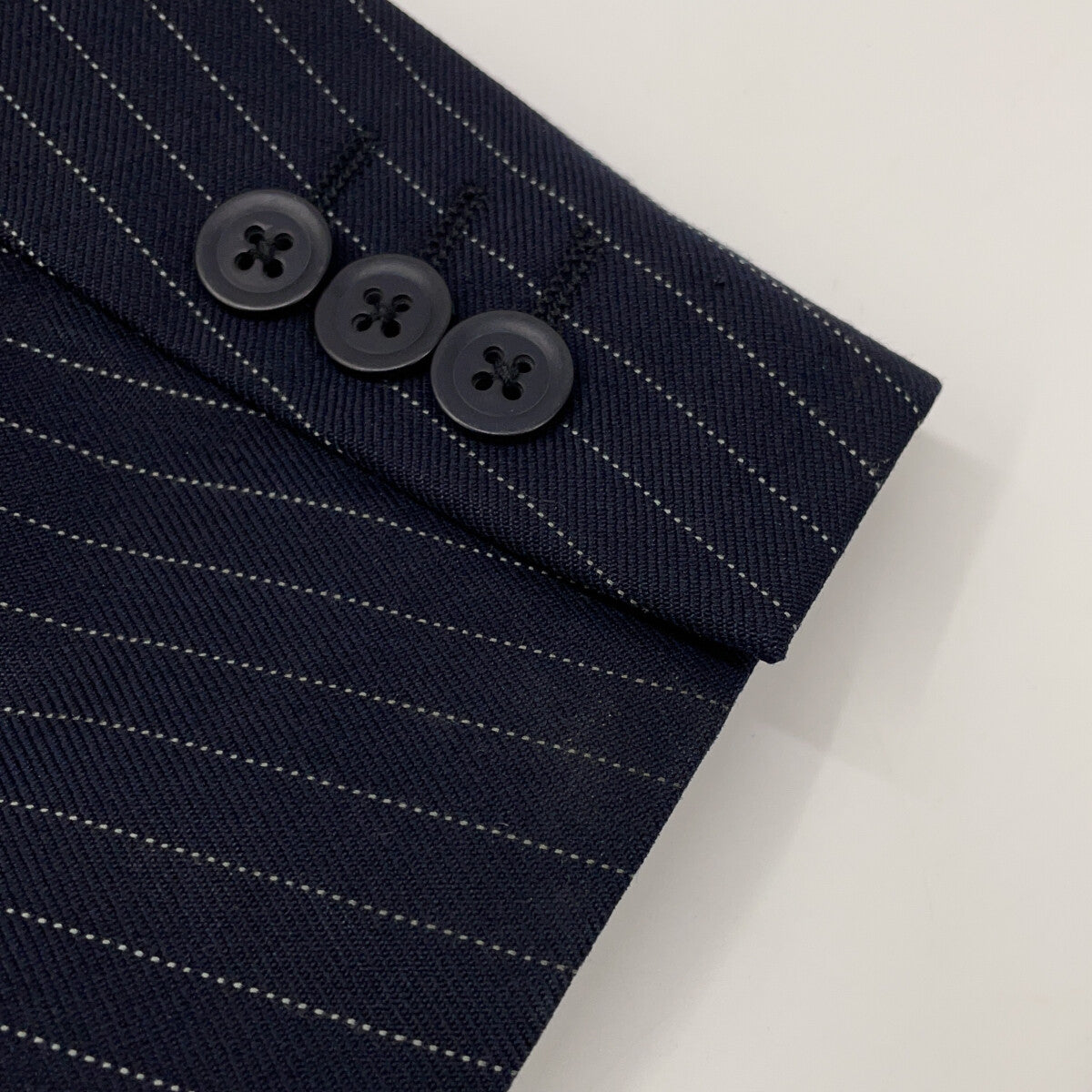 RRL Italian Wool 3-Button Stripe Blazer Navy Size 36S