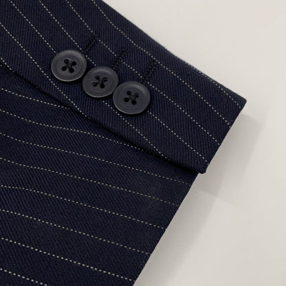 RRL Italian Wool 3-Button Stripe Blazer Navy Size 36S