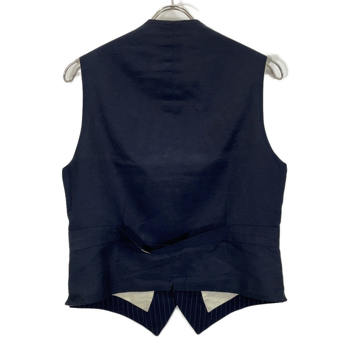RRL Italian Wool Stripe Vest Navy Size 36S