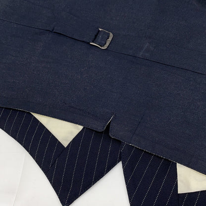 RRL Italian Wool Stripe Vest Navy Size 36S