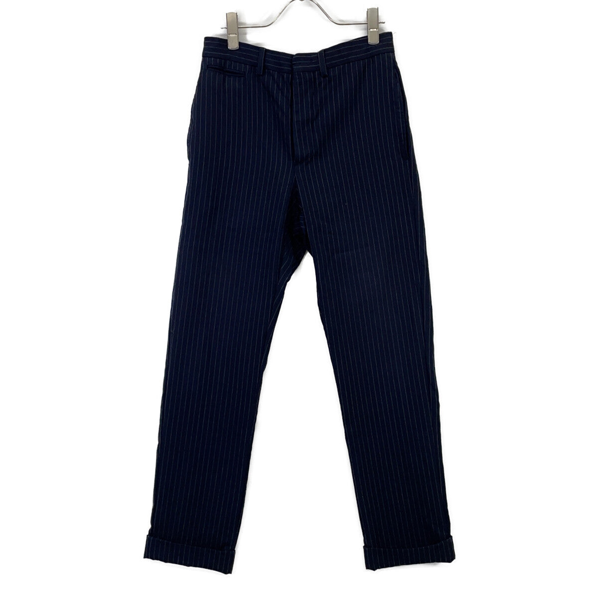 RRL Italian Navy Wool Striped Tapered Slacks Size 28
