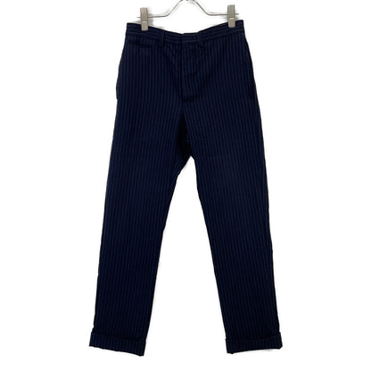 RRL Italian Navy Wool Striped Tapered Slacks Size 28